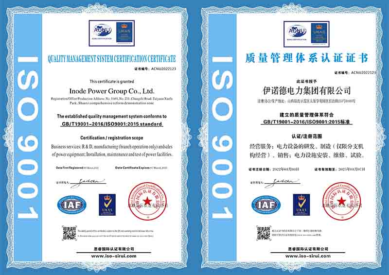 ISO9001质量管理体系认证